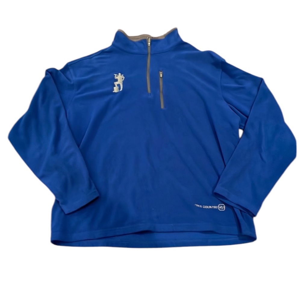 Free Country Fleece Royal Blue 1/4 Zip Fleece Size Large